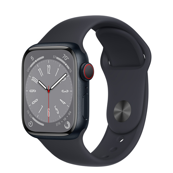 Apple Watch Series 8 LTE 41mm – Viền nhôm – Dây cao su – Mới – Chính Hãng VN/A