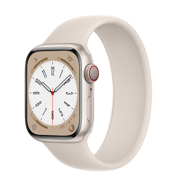 Apple Watch Series 8 LTE 45mm – Viền nhôm – Dây cao su – Mới – Chính Hãng VN/A