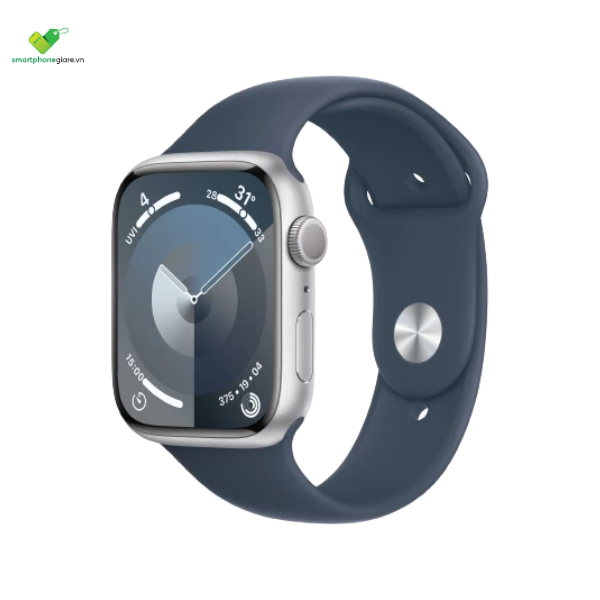 Apple Watch Series 9 LTE 45mm – Viền nhôm – Dây cao su – Mới – Chính Hãng VN/A