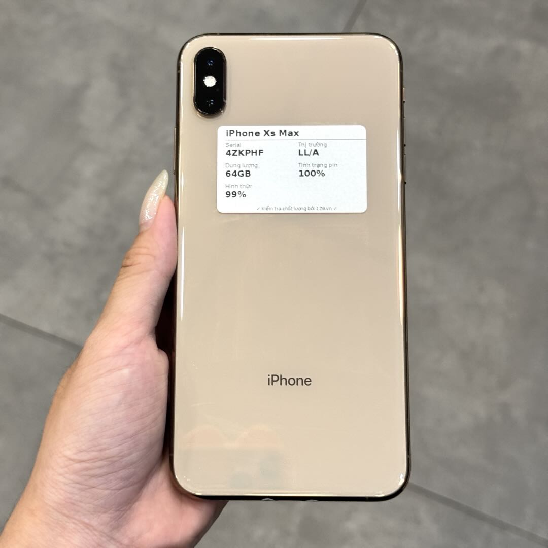 Mặt sau iPhone Xs Max cũ trong kho smartphonegiare.vn Vĩnh Long, ảnh chụp thật